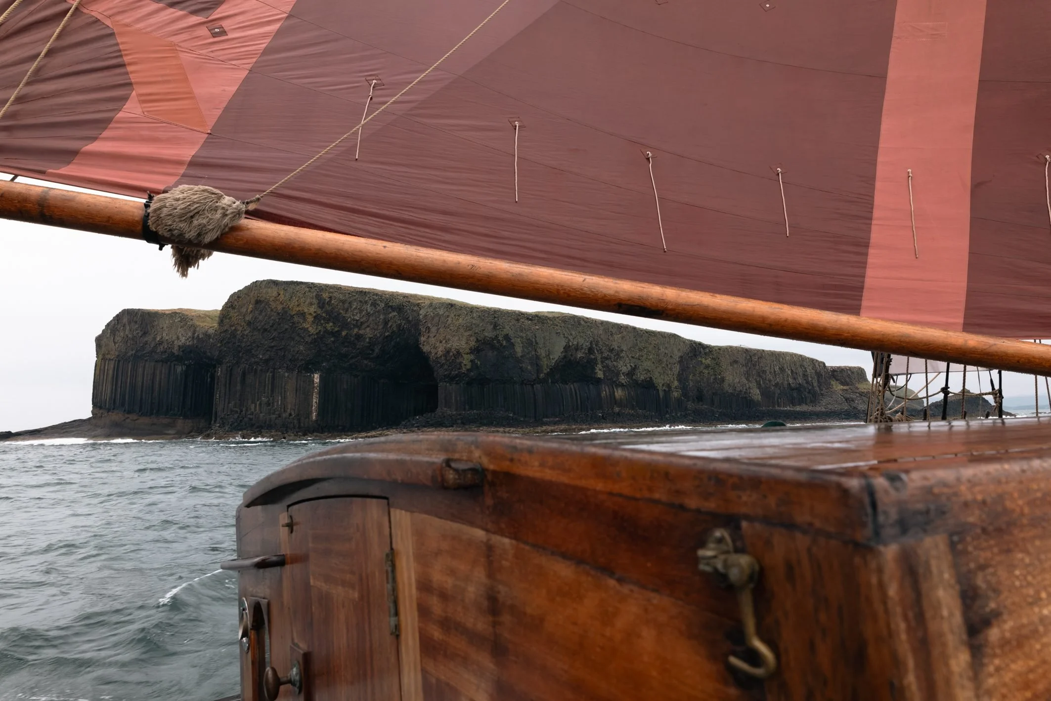 View of Fingal's cave from Provident
