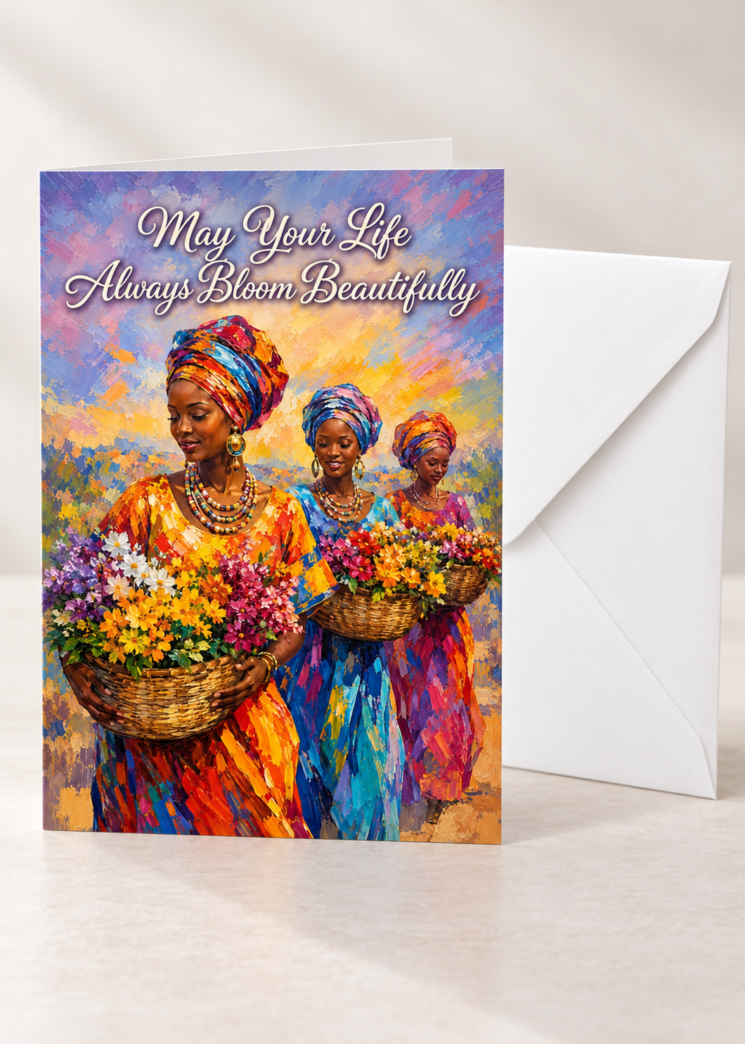 "May Your Life Always Bloom Beautifully"