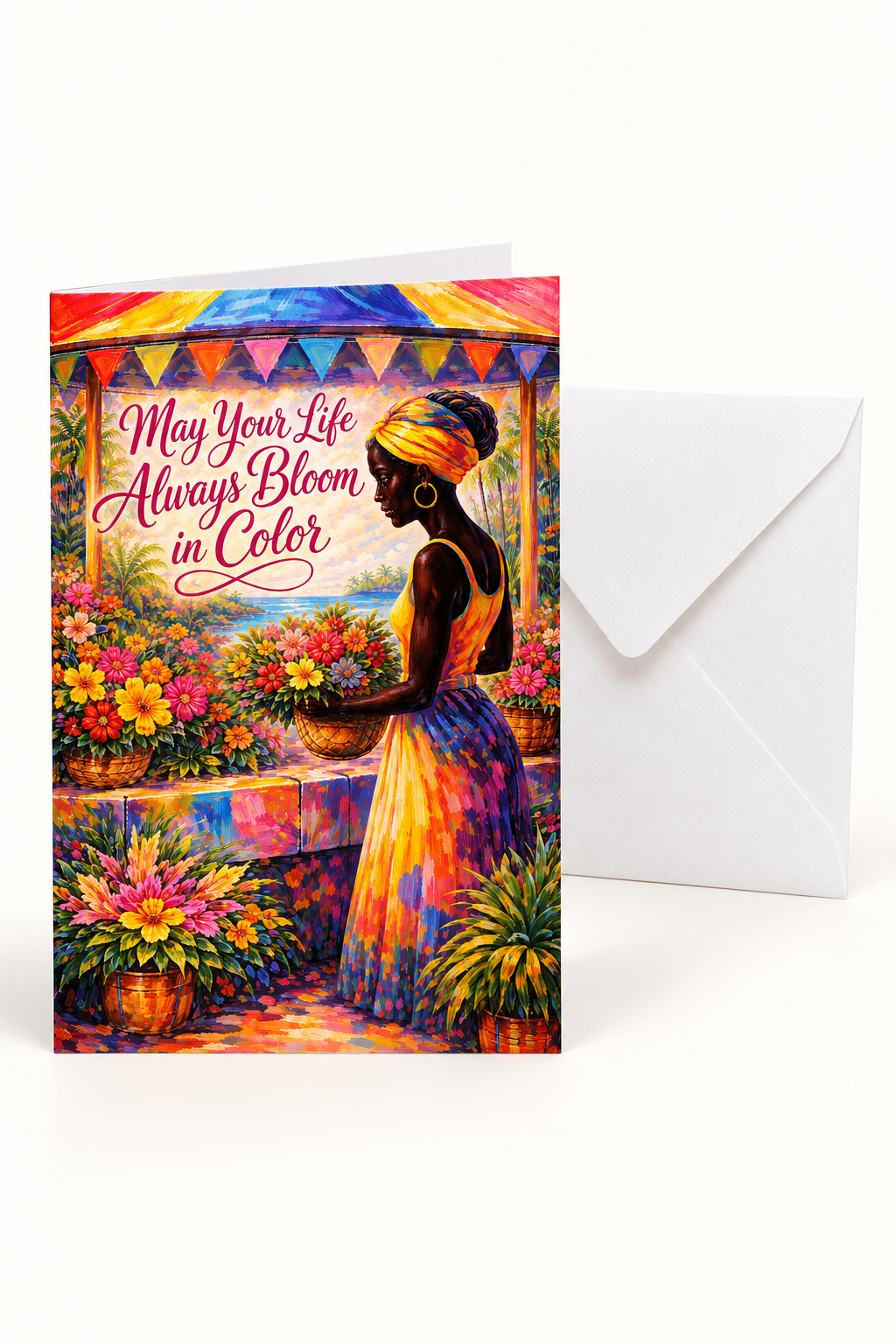"May Your Life Always Bloom in Color"
