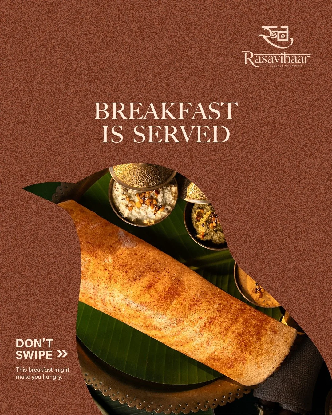 Breakfast isn't just the first meal of the day. It's the first tradition you taste. 🌅

From crispy dosas and fluffy idlis to comforting pongal, wholesome upma, and timeless South Indian favorites&mdash;every plate is prepared fresh to give your morn