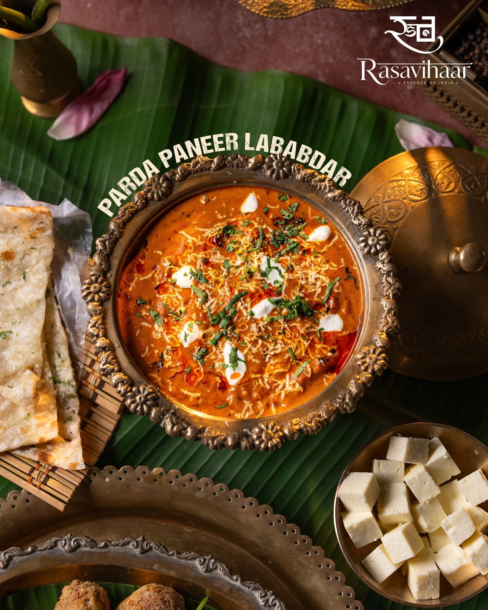 Rich, creamy, and layered with flavour. ✨
Our Paneer Lababdar brings together soft paneer and a luscious, spiced gravy in every indulgent bite.

A classic North Indian favourite, served the Rasavihaar way.