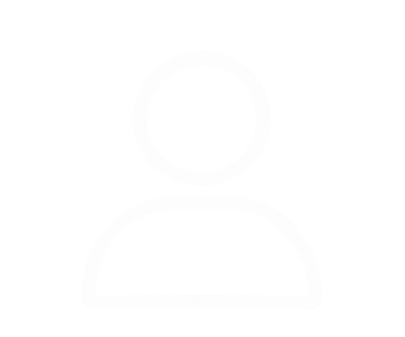 Silhouette of two overlapping circles, one on top of the other, with a person icon shape in the center, representing a user or profile symbol.