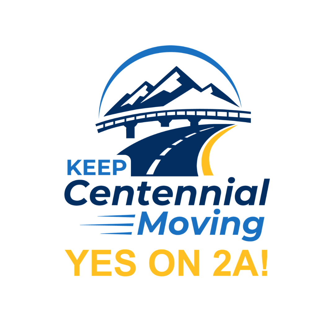 Keep Centennial Moving Yes on 2A! campaign logo