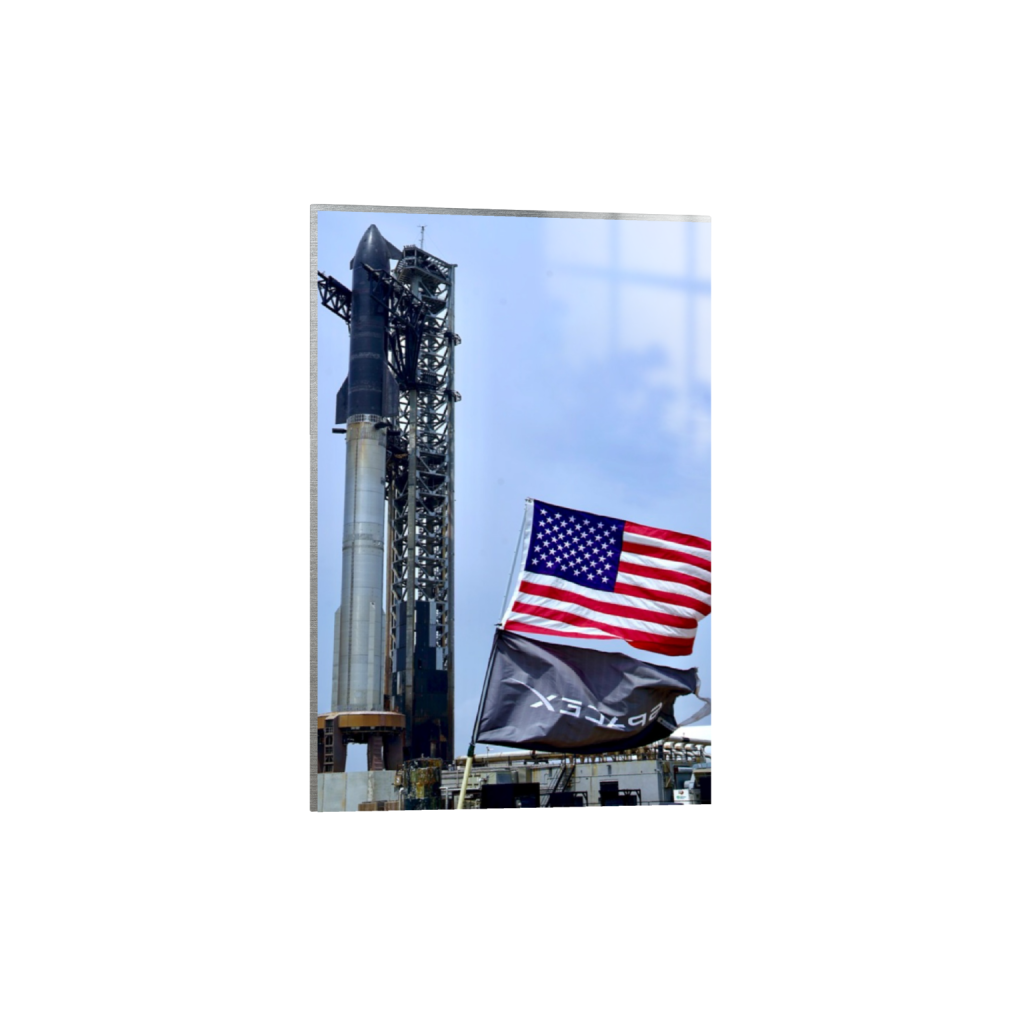 Starship USA fine art print, framed mockup