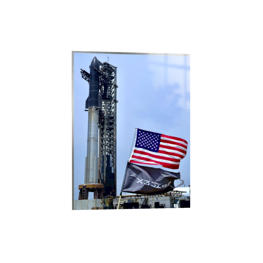 Starship USA fine art print, framed mockup
