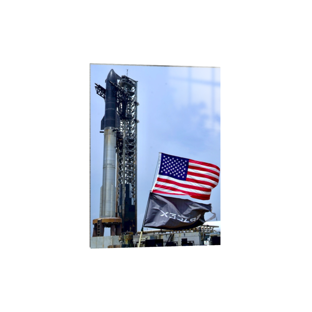 Starship USA fine art print, framed mockup