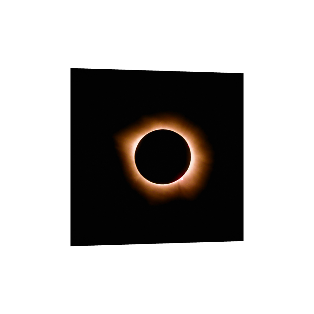 Totality fine art print, framed mockup