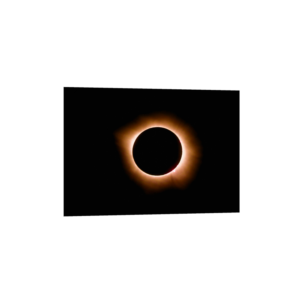 Totality fine art print, framed mockup