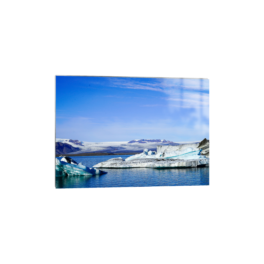 Breiðamerkurjökull Glacier fine art print, framed mockup