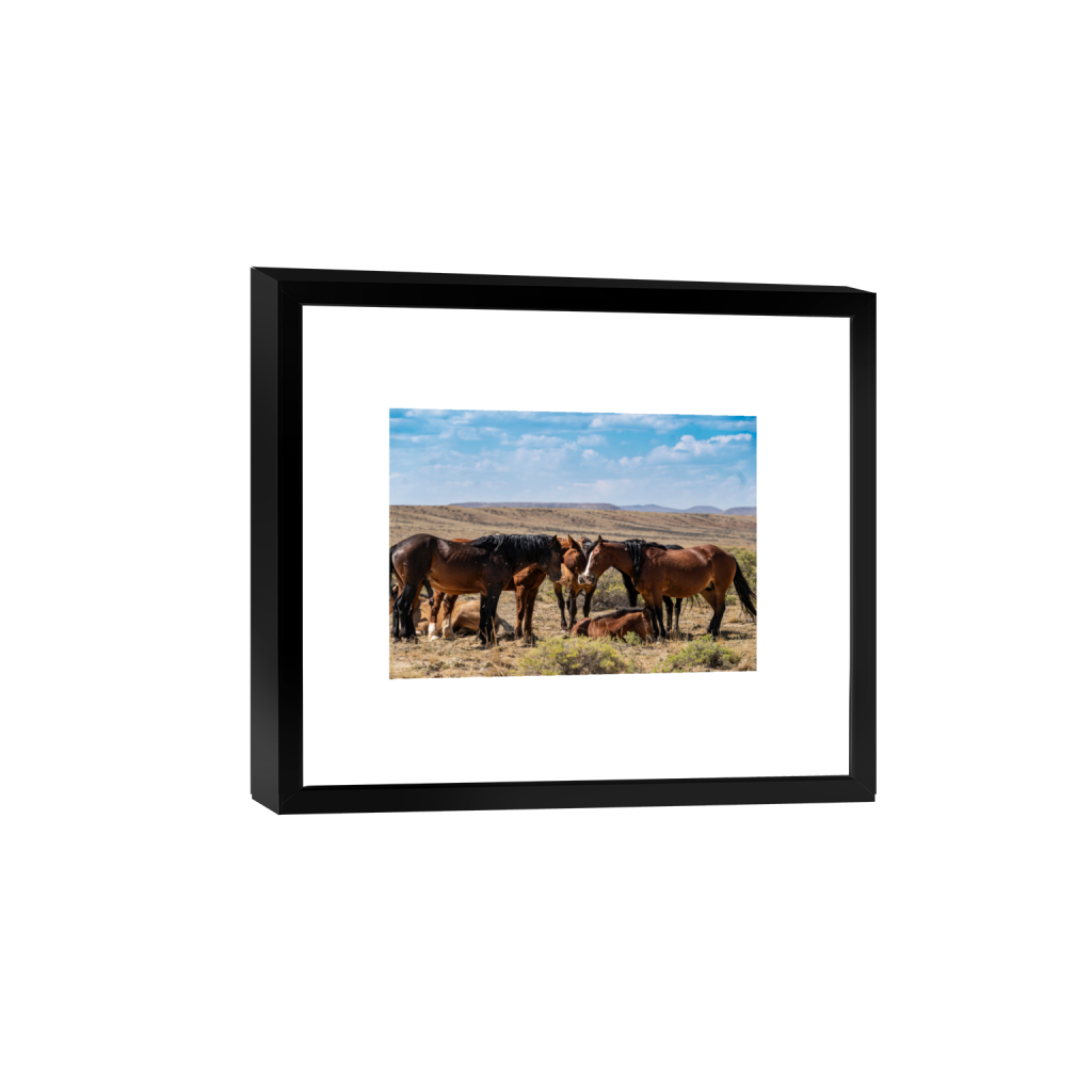 Family fine art print, framed mockup