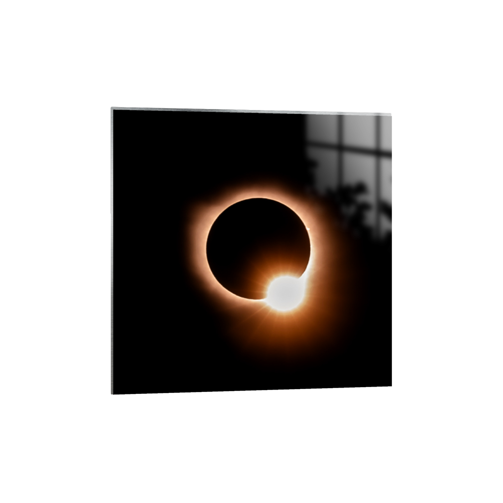 Eclipse Flare fine art print, framed mockup