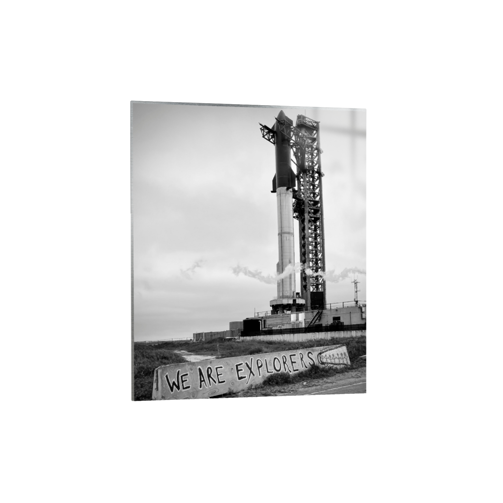 We Are Explorers fine art print, framed mockup