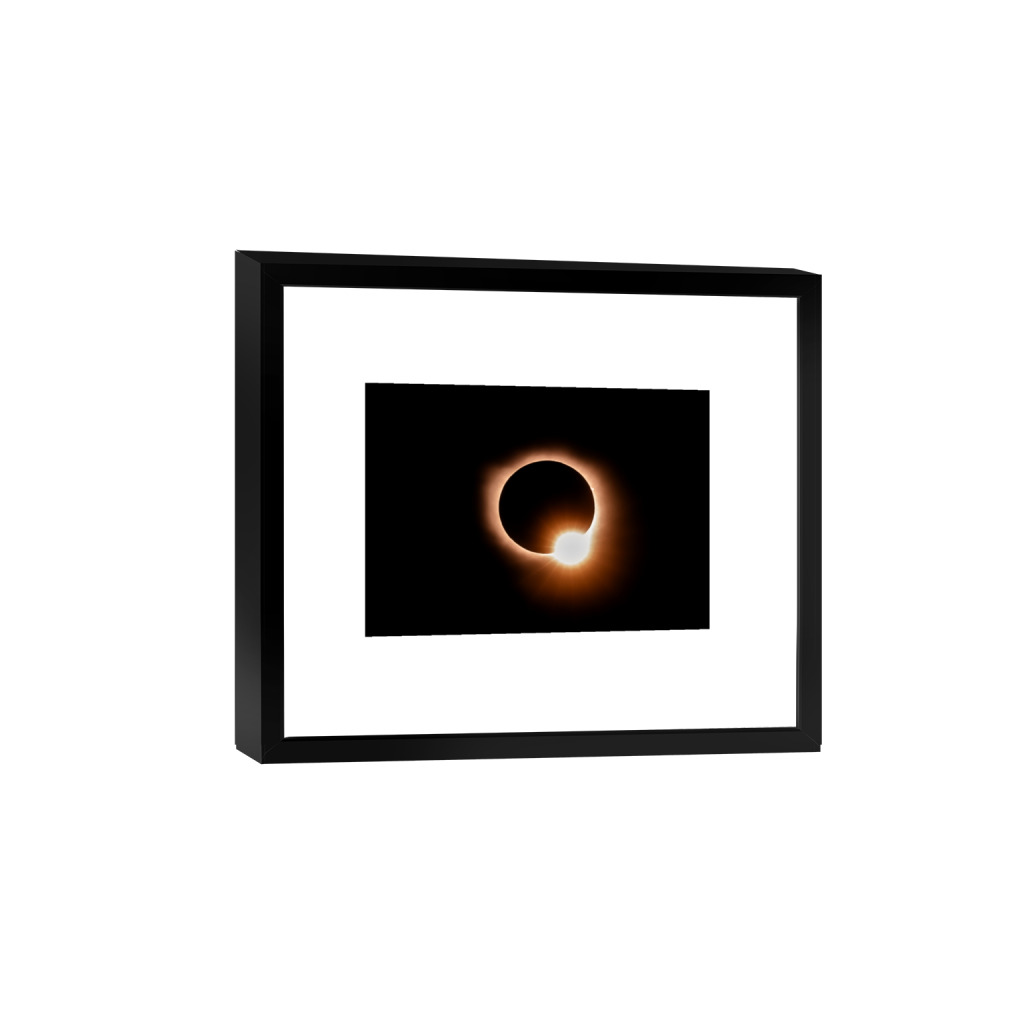 Eclipse Flare fine art print, framed mockup