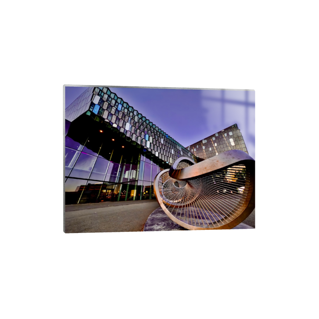 Harpa Hall fine art print, framed mockup