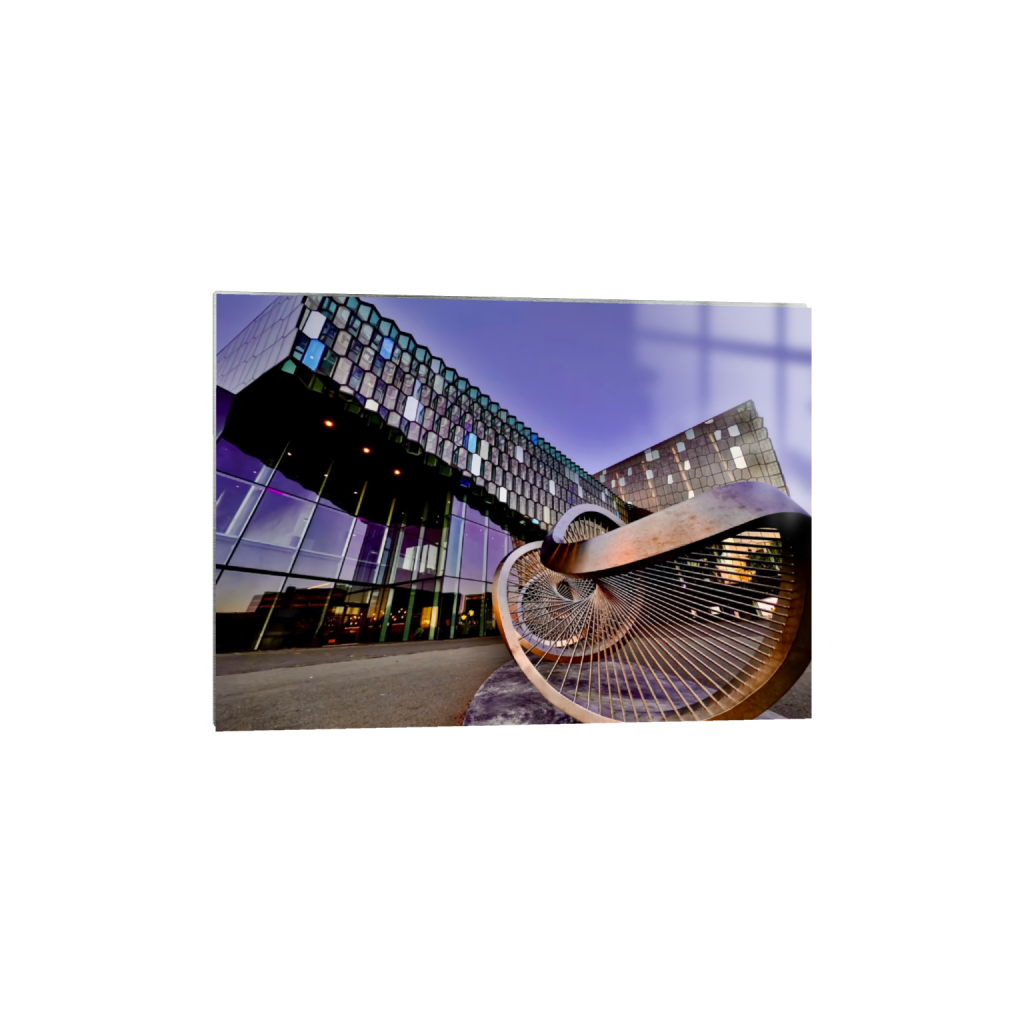 Harpa Hall fine art print, framed mockup