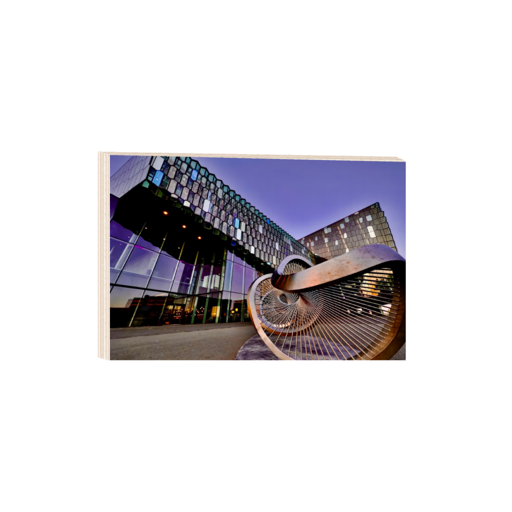Harpa Hall fine art print, framed mockup