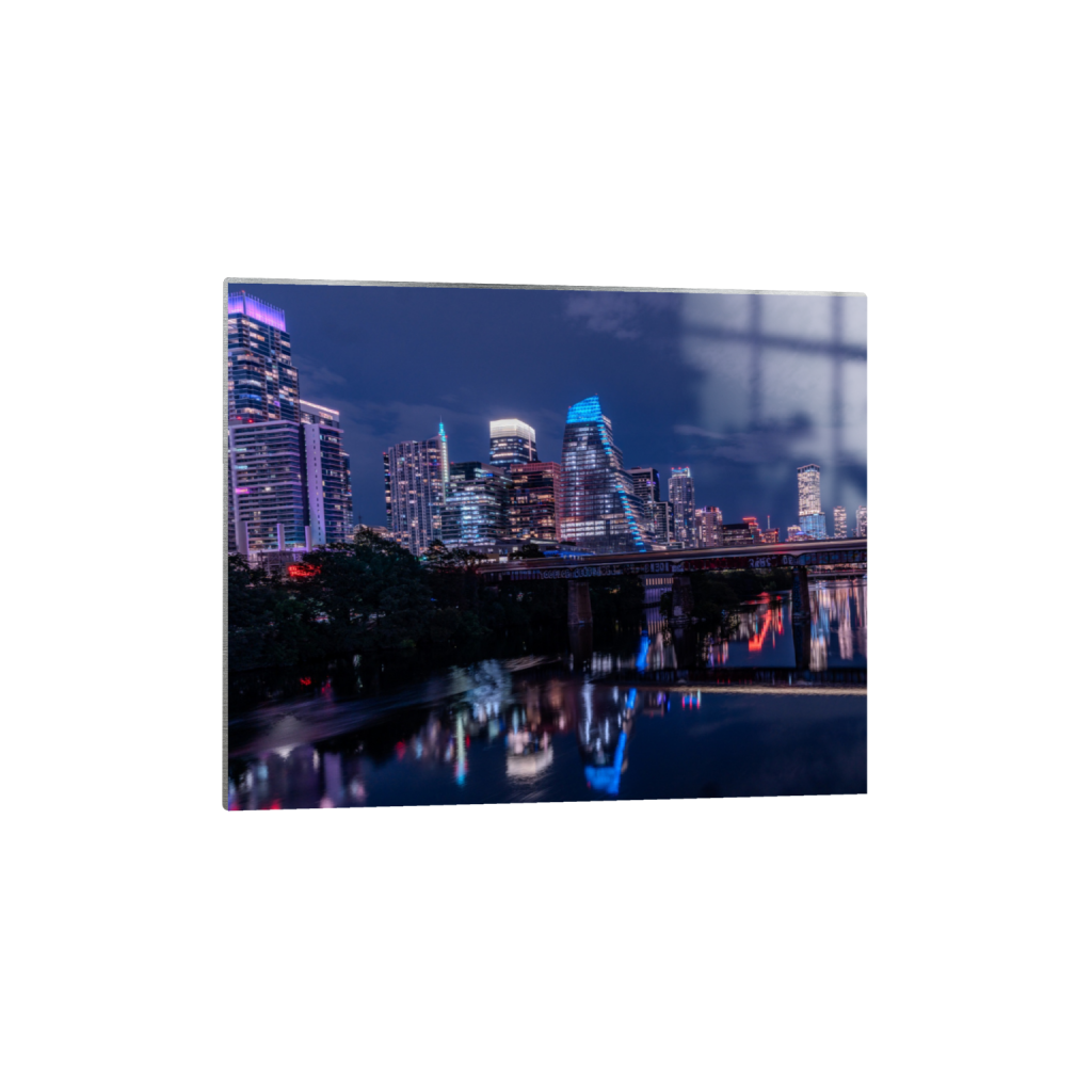 Night Lights fine art print, framed mockup