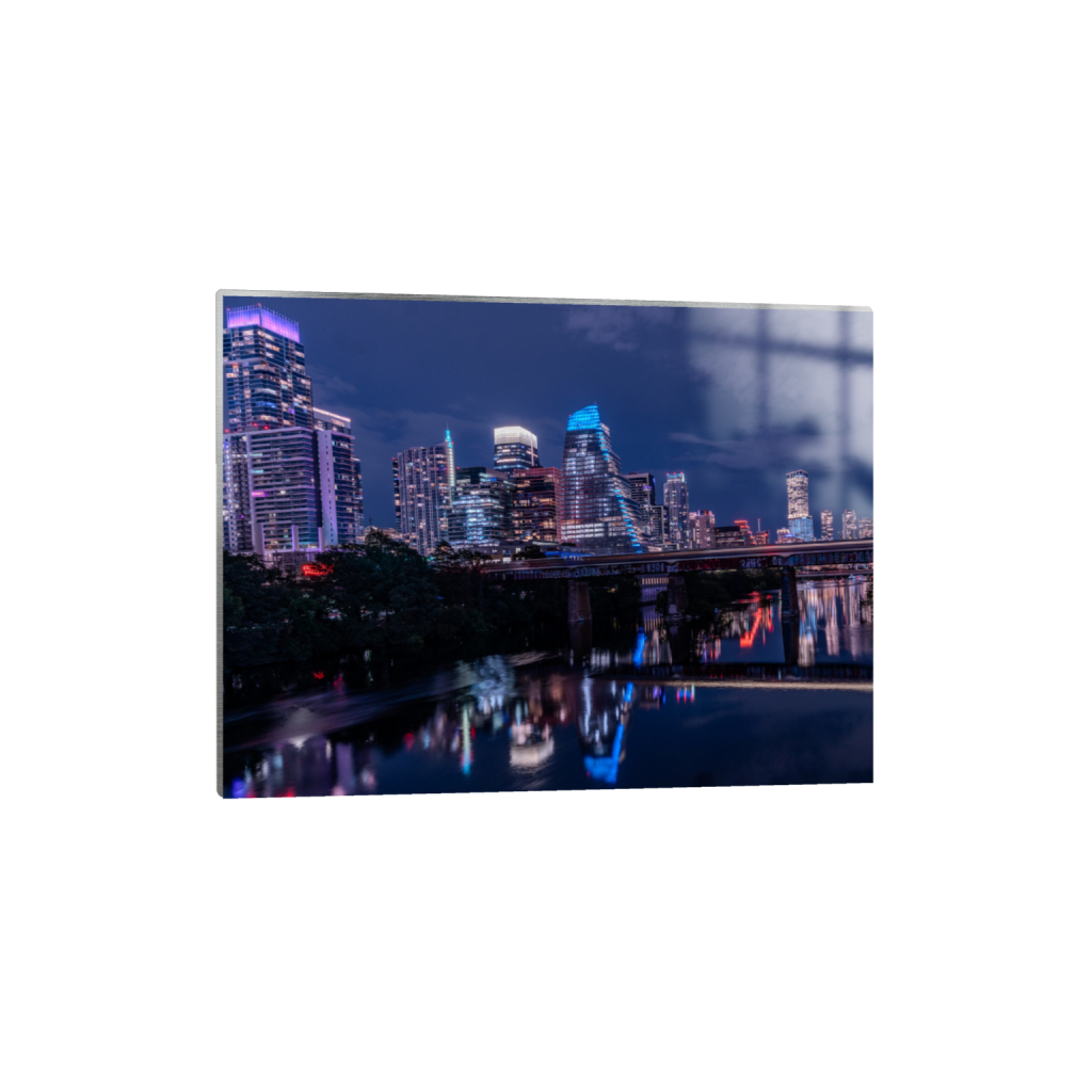 Night Lights fine art print, framed mockup