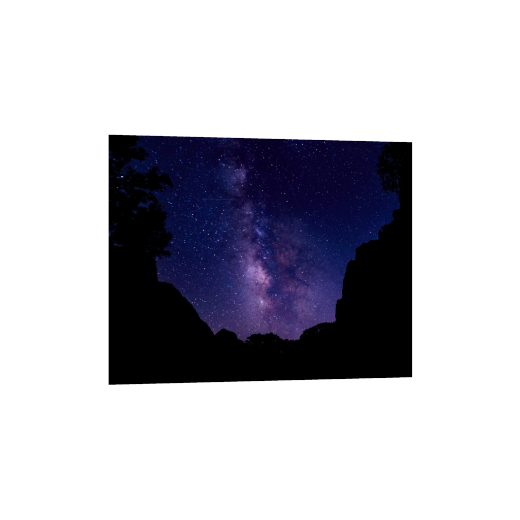 Zion Nights fine art print, framed mockup