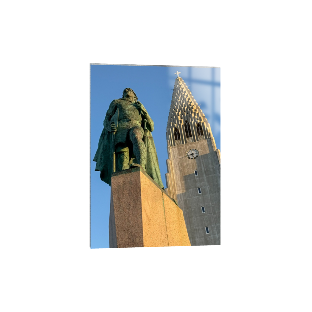 Hallgrímskirkja fine art print, framed mockup
