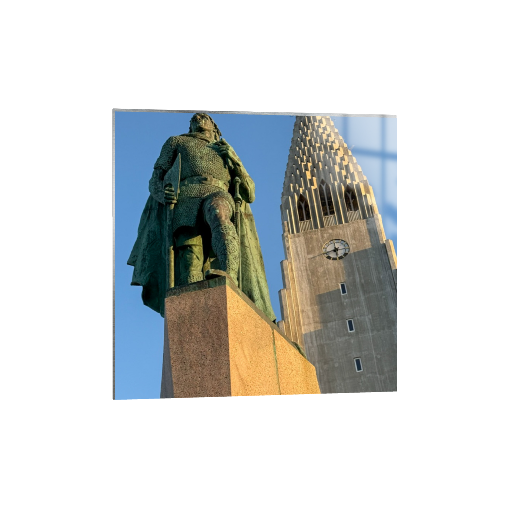 Hallgrímskirkja fine art print, framed mockup