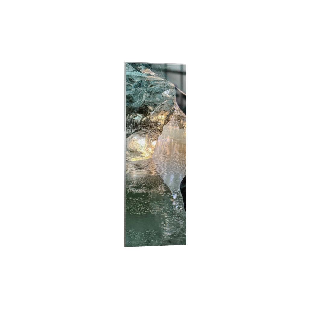 Ice Cave Glow fine art print, framed mockup