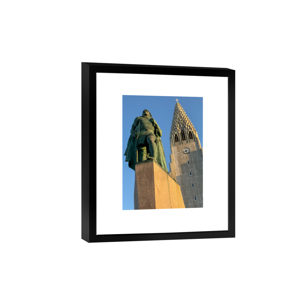 Hallgrímskirkja fine art print, framed mockup