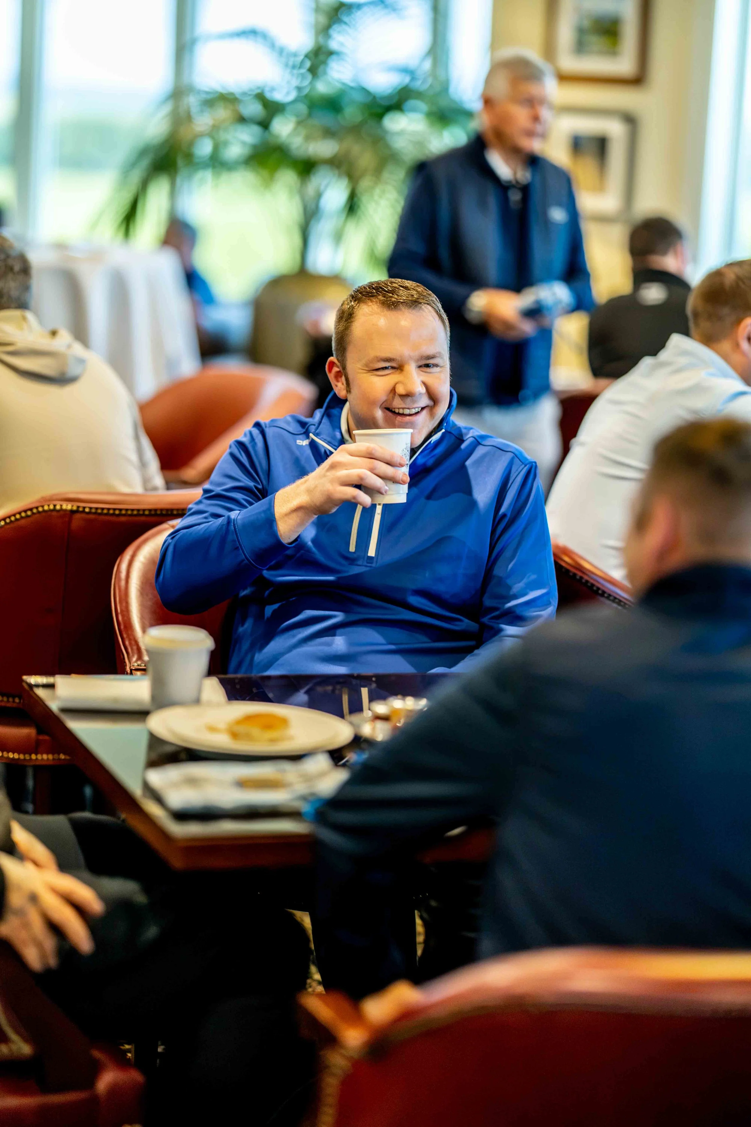 Guest enjoying breakfast at the 2026 Turnberry Titans event