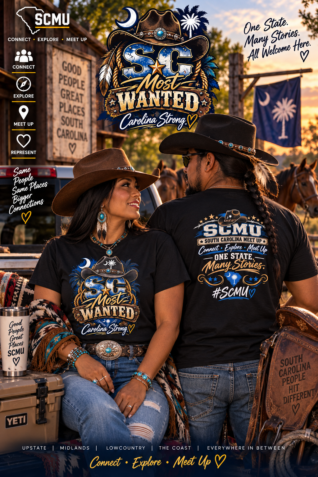 South Carolina Most Wanted — SCMU Original Tee