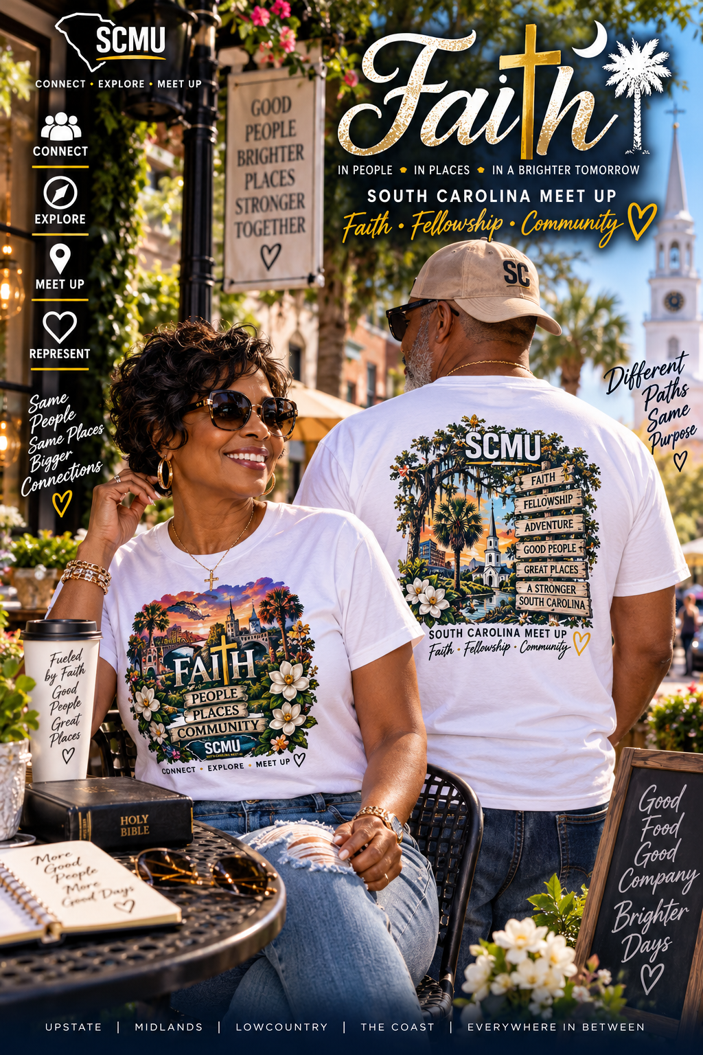 Faith & Family — Sunday Raised SCMU Tee