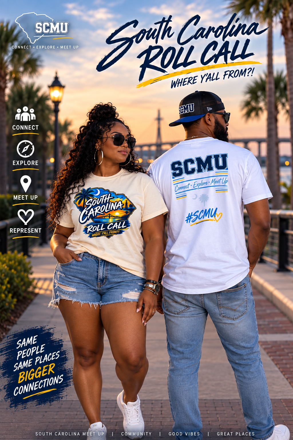 South Carolina Roll Call Blue— SCMU Original Tee