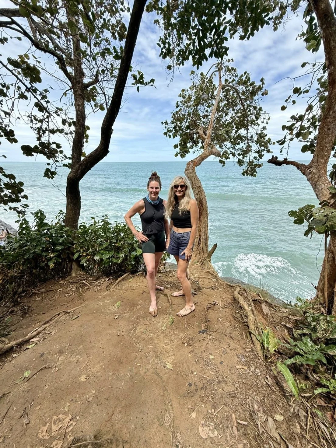 Pure Bliss Retreat guests at Punta Uva overlook