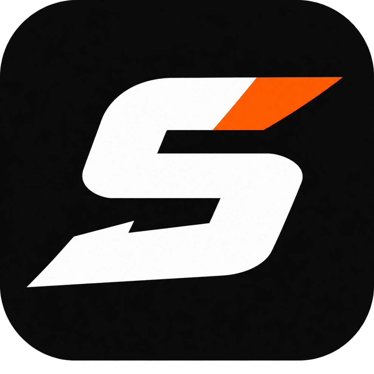 The logo of Formula 1 racing, featuring stylized white number '5' with an orange accent on the top right, against a black background.