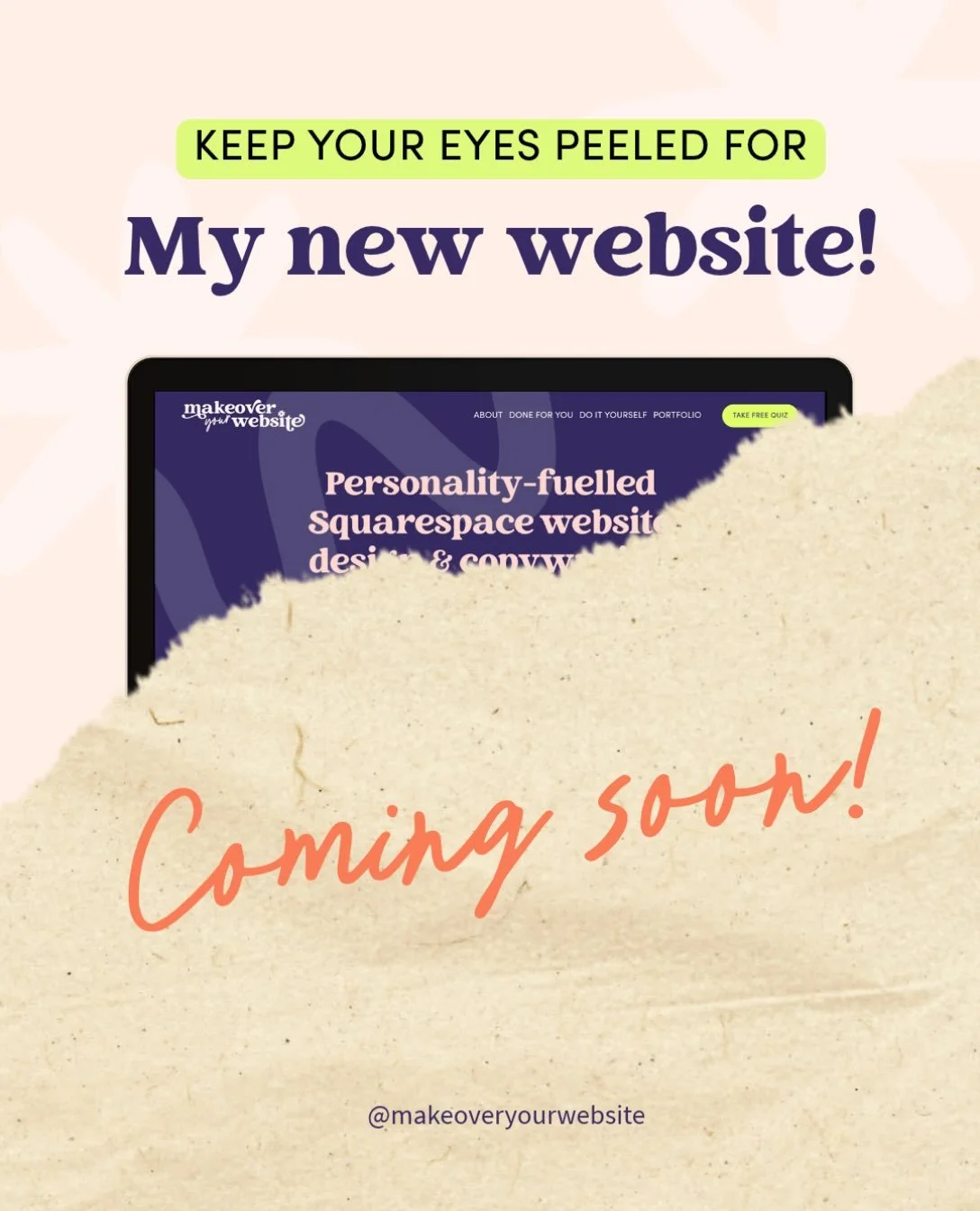 Super excited for the upcoming reveal of my updated website!!! (Fiiinally 😅) 

I still have a lot to do, but it&rsquo;s definitely coming together &amp; I aim to press publish by the end of this week - eeekkk!! 😬

Watch this space 😎✌🏻
.
. 
.
.
.
