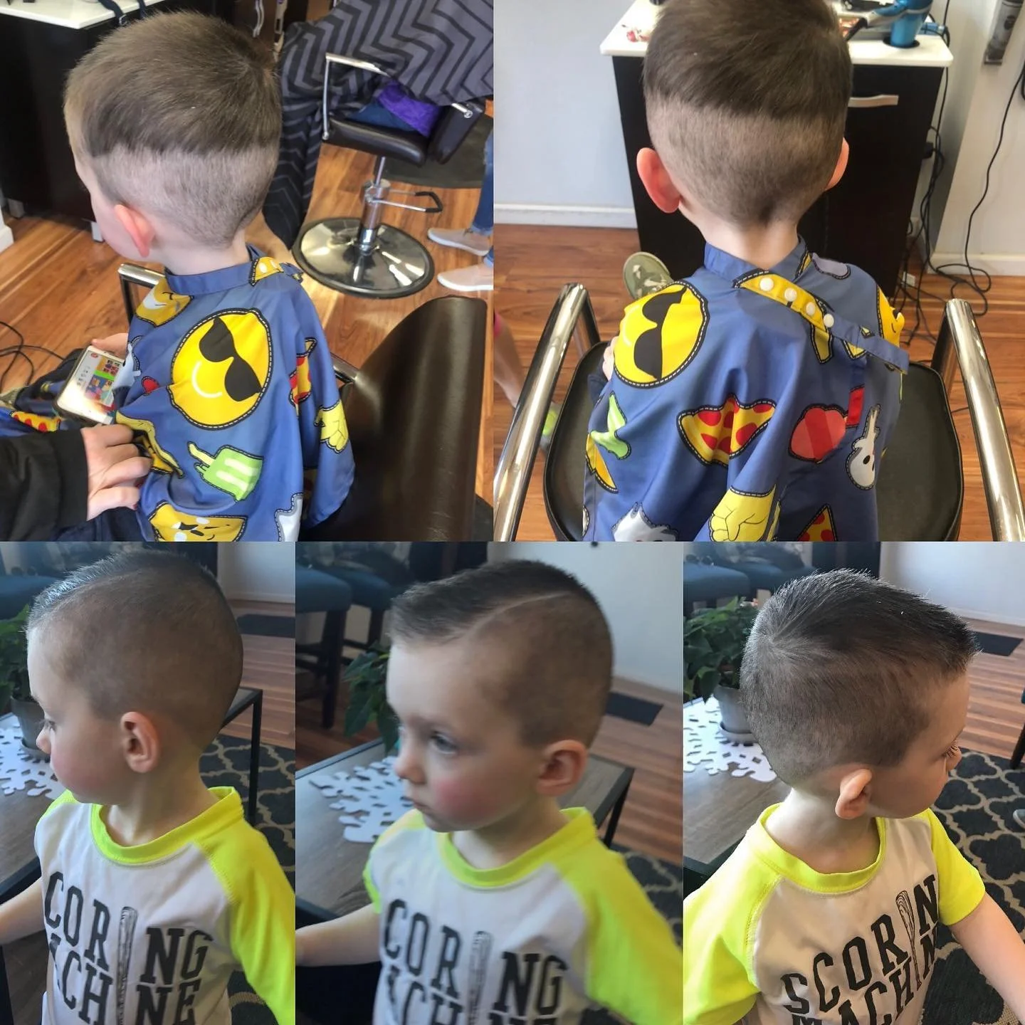 This is what happens when Dad gets ahold of the clippers. Thank goodness we were able to fix it #theparloronfranklin