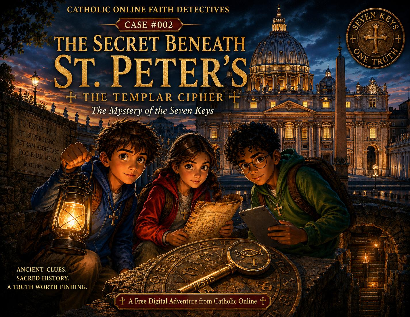 Faith Detectives™ (Case #002) - The Templar Cipher: The Secret Beneath St. Peter’s