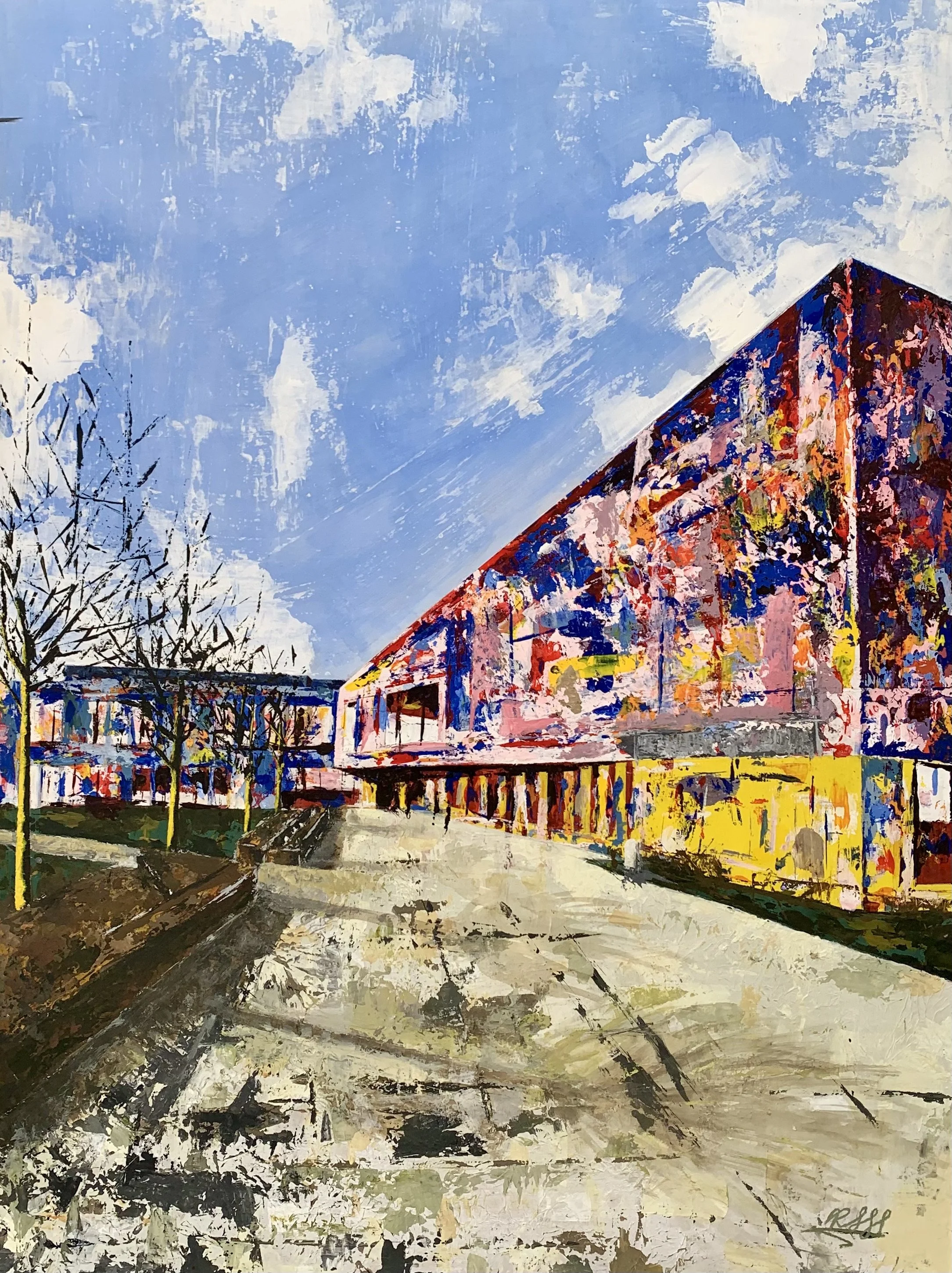 Tudor Grange Academy Worcester
2021
acrylic and tissue paper on MDF
(64x86.6cm)