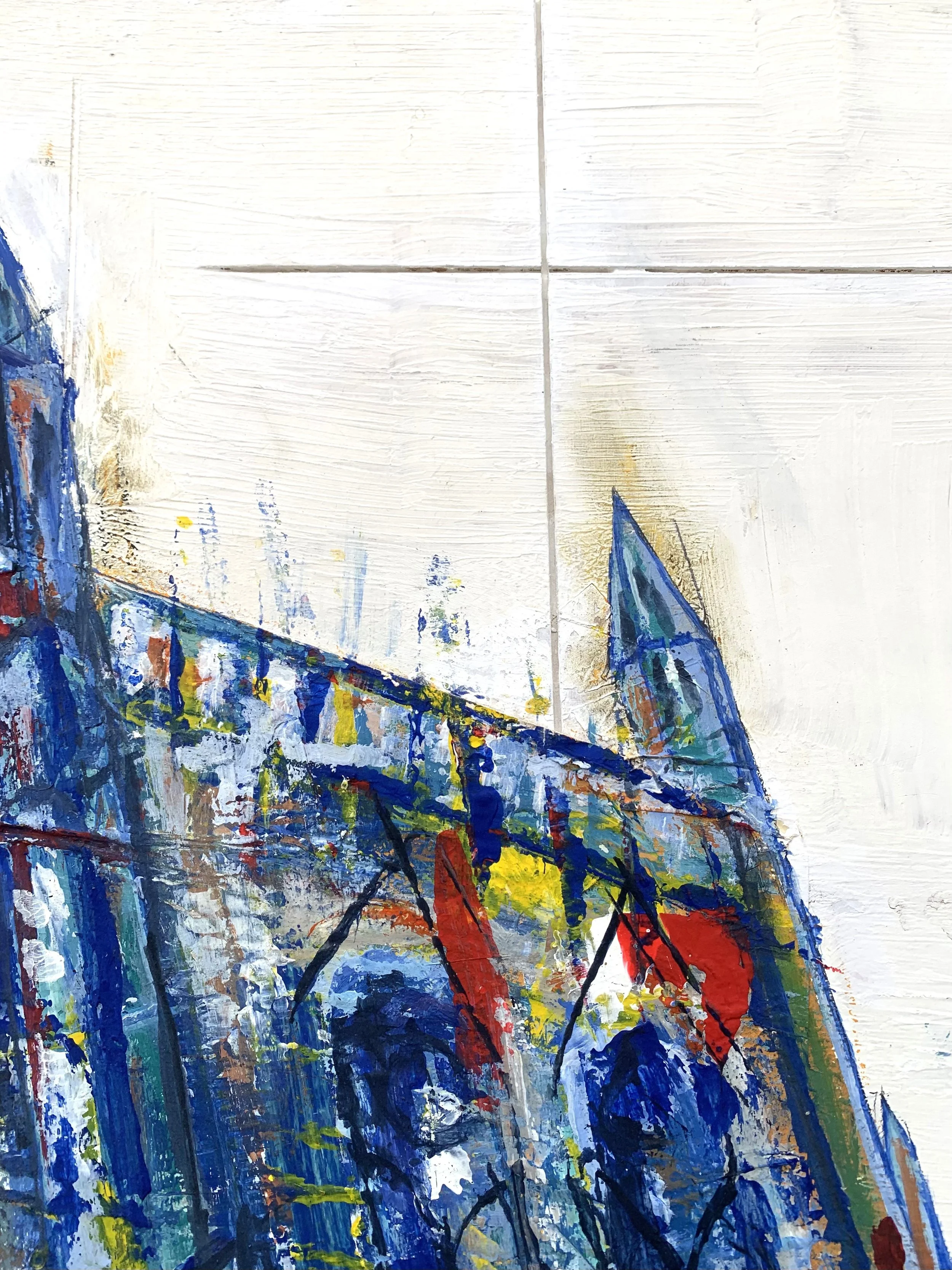 You Remember, As Does He
2020
acrylic and tissue paper on MDF