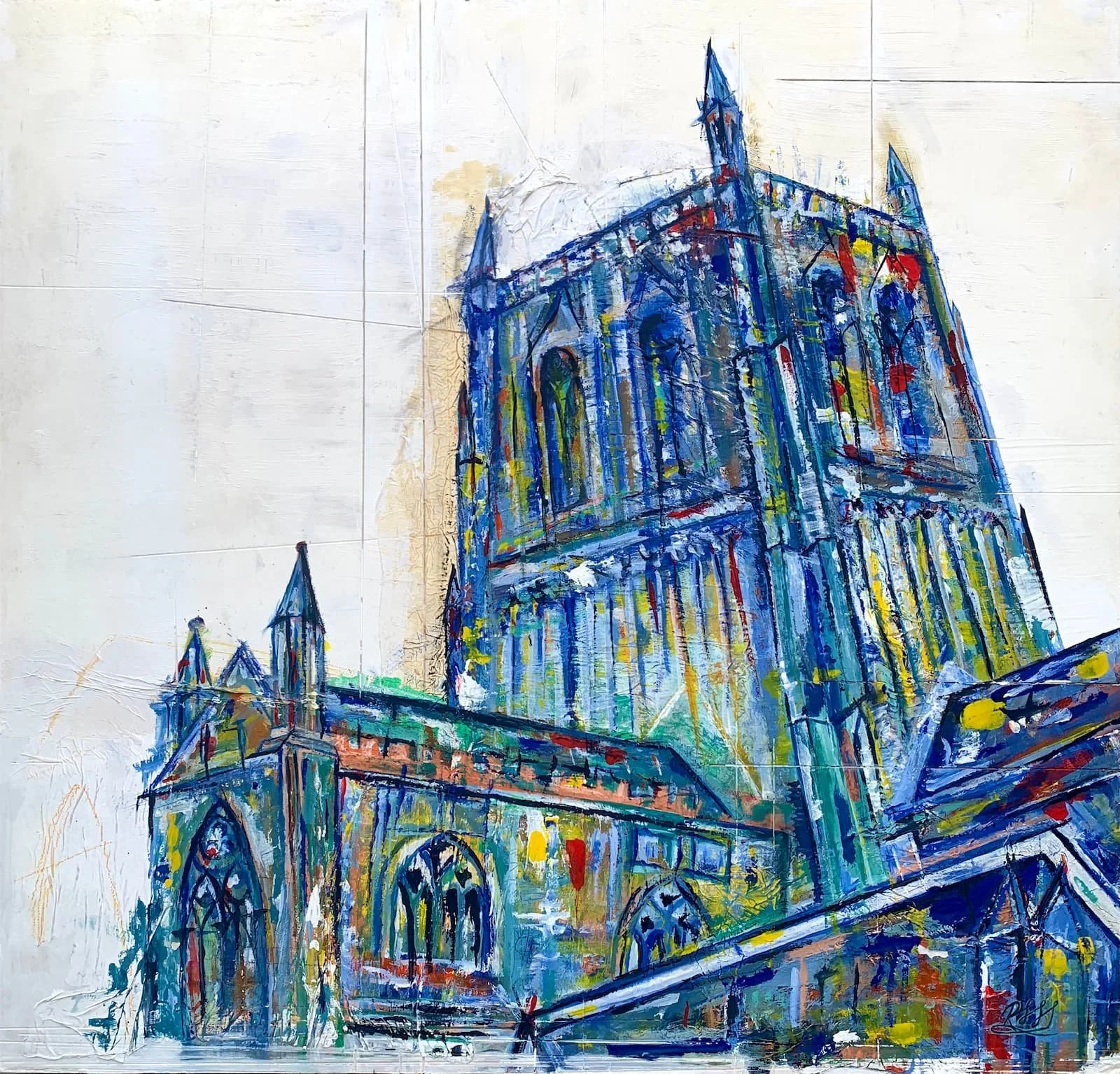 You Remember, As Does He
2020
acrylic and tissue paper on MDF