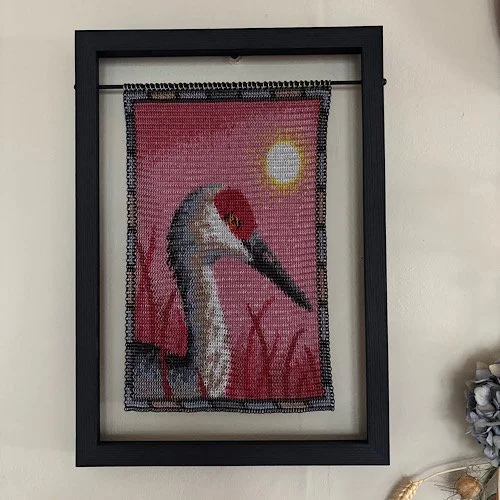 Sandhill Crane, pattern by Ty Bailie
