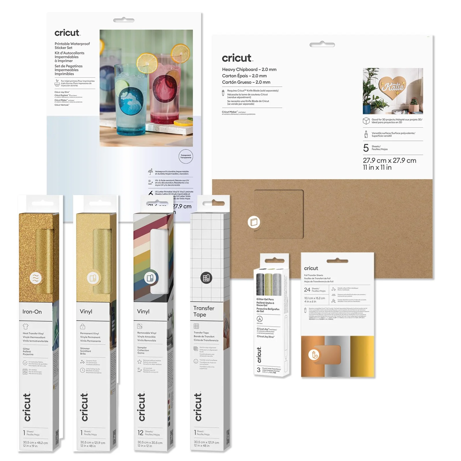 Cricut has hundreds of consumables in varying sizes, and materials. The challenge was to create a standard look and feel across multiple products. I was tasked with a way to showcase the material and color as the priority. The icon and custom window 