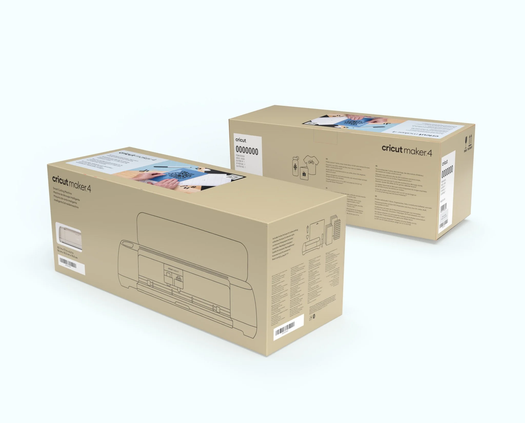 The task as to design a machine box that could double as the primary packaging and also be used as the main shipping box. The thought was that a large percentage of machine are sold online. The goal was to provide cost saving and use less materials i