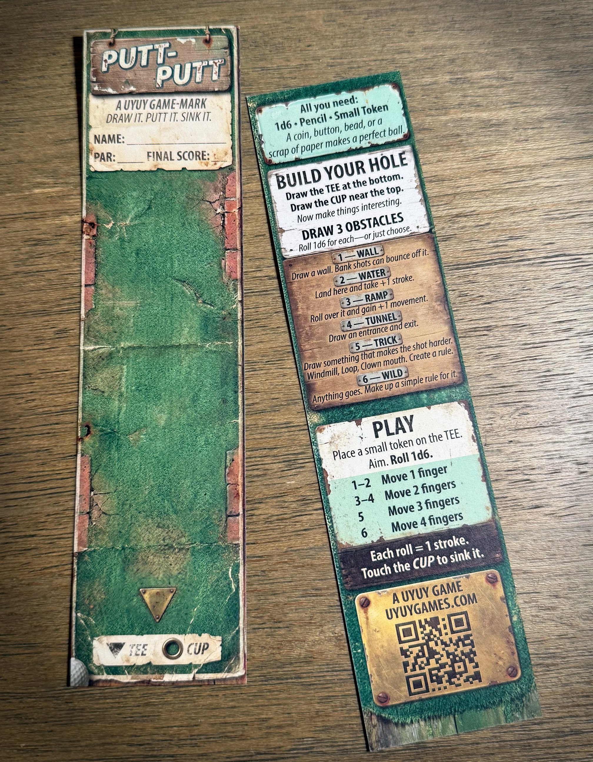 PUTT PUTT Game-Mark