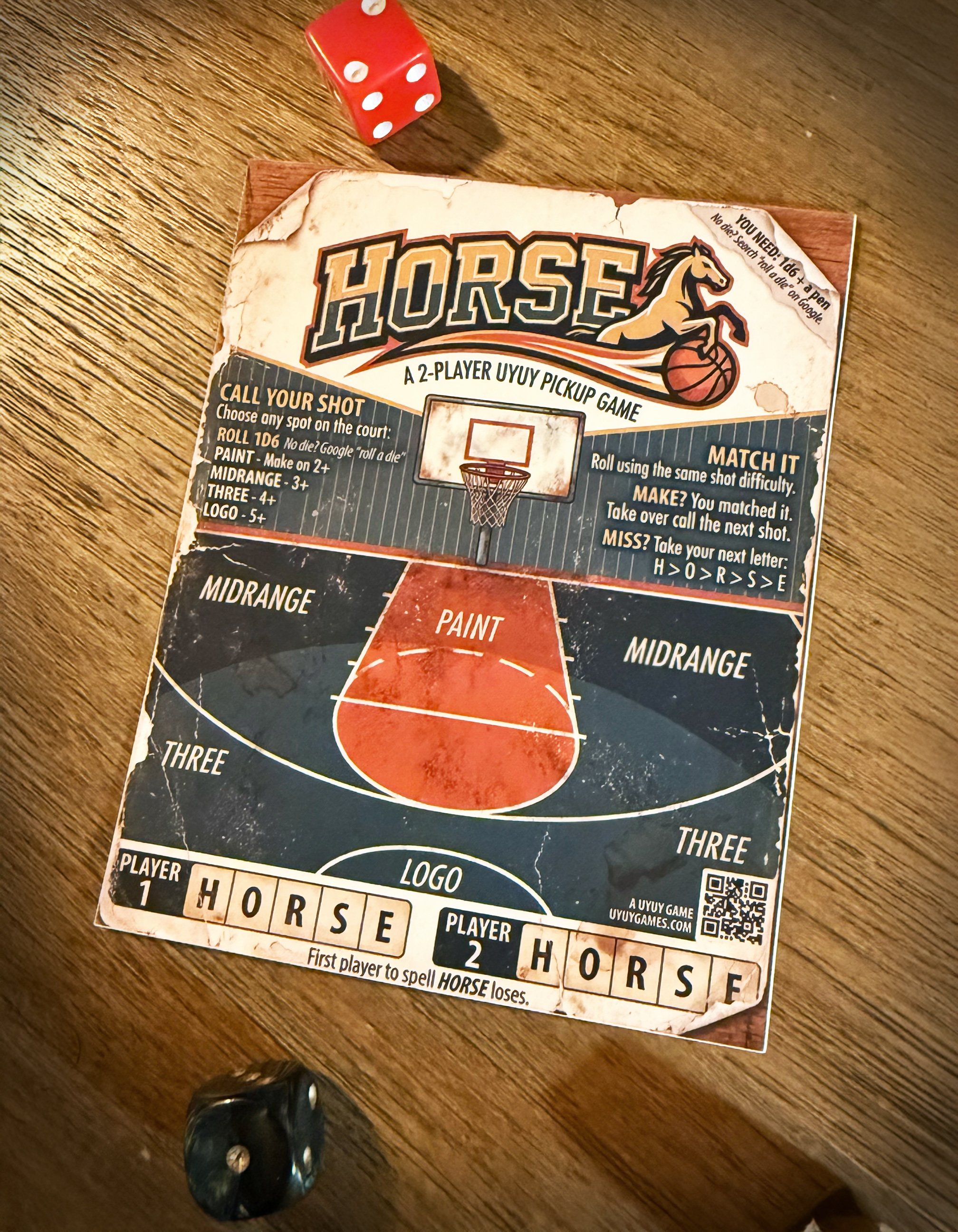 HORSE Pickup Sticker Game