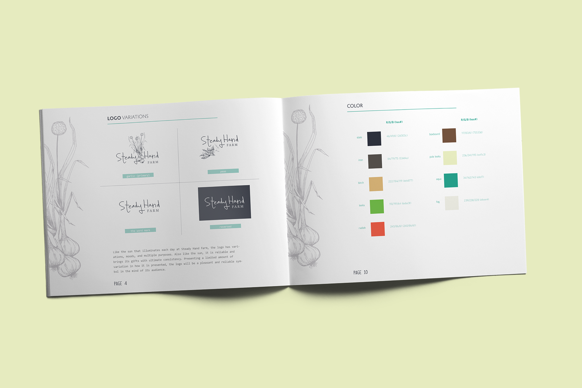 Steady Hand Farm brand guide