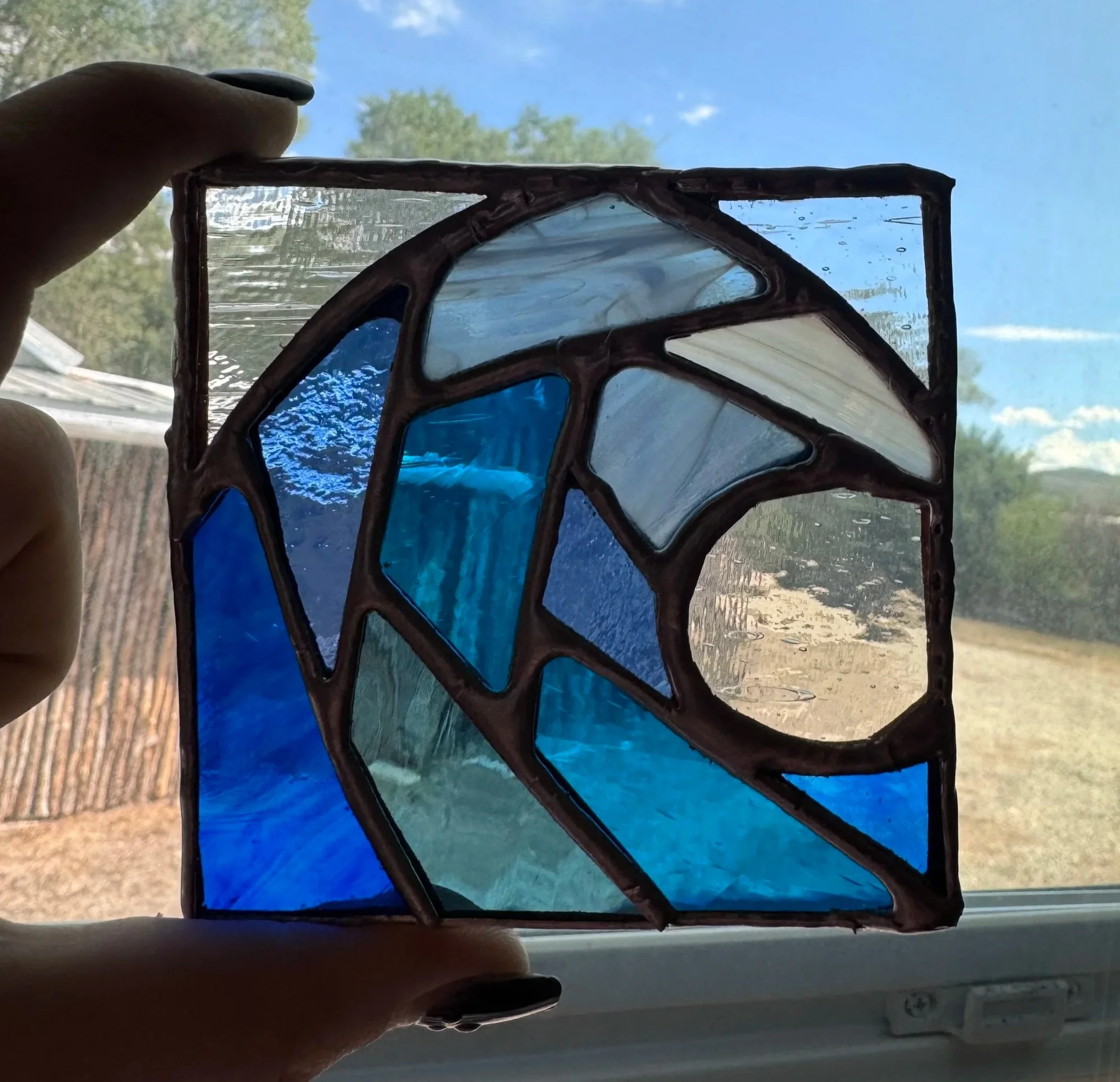 Custom Wave Stained Glass 