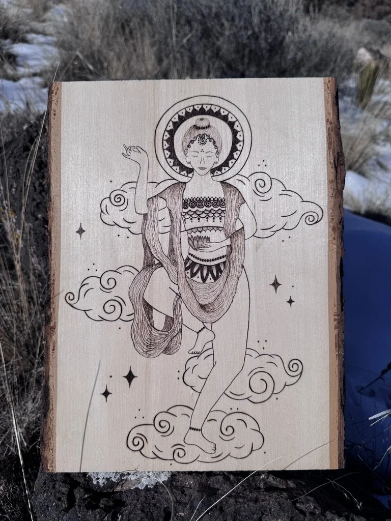Custom Art on Raw Edge Wood 