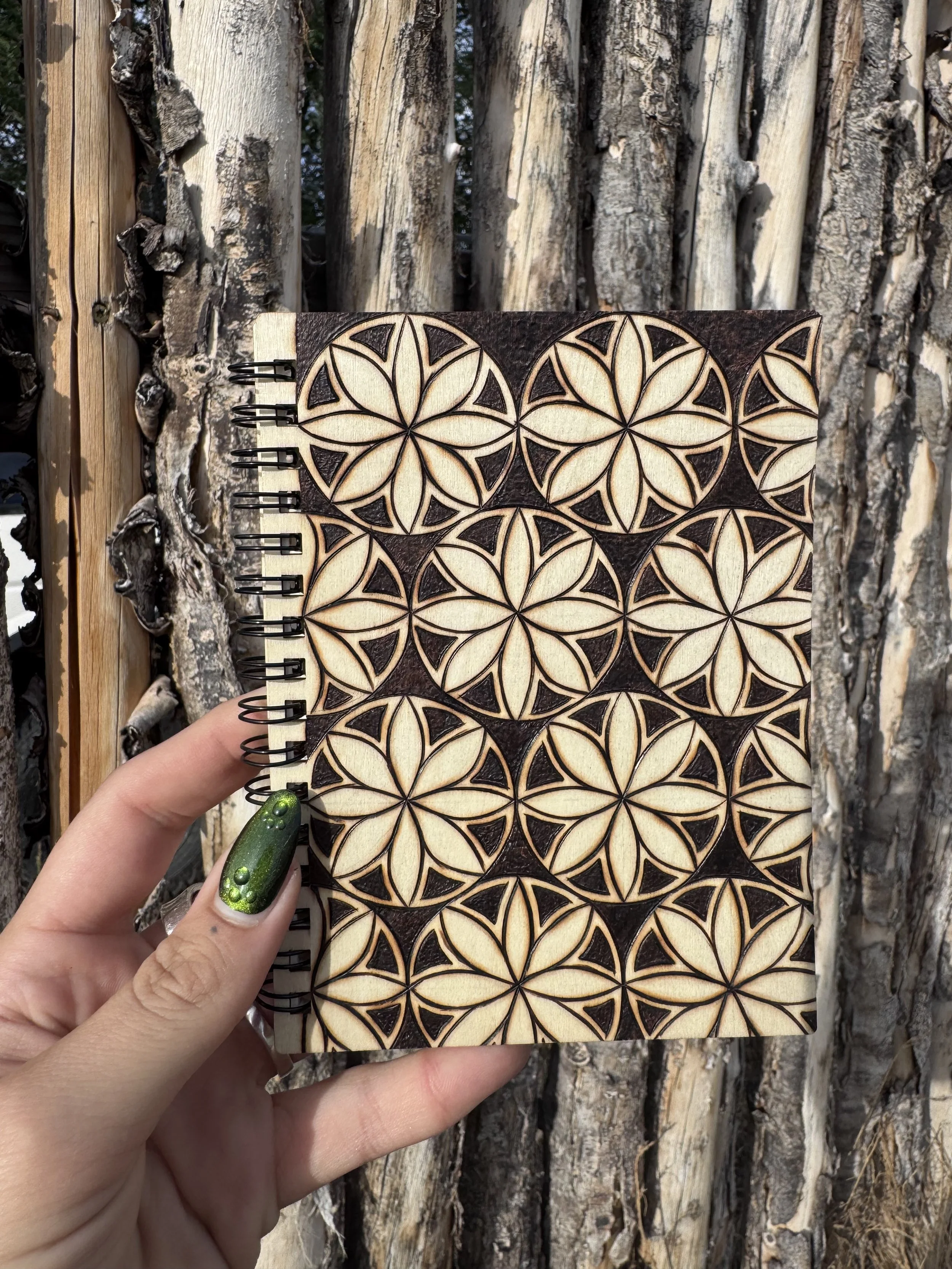 Wood Burned Notebook - $30
