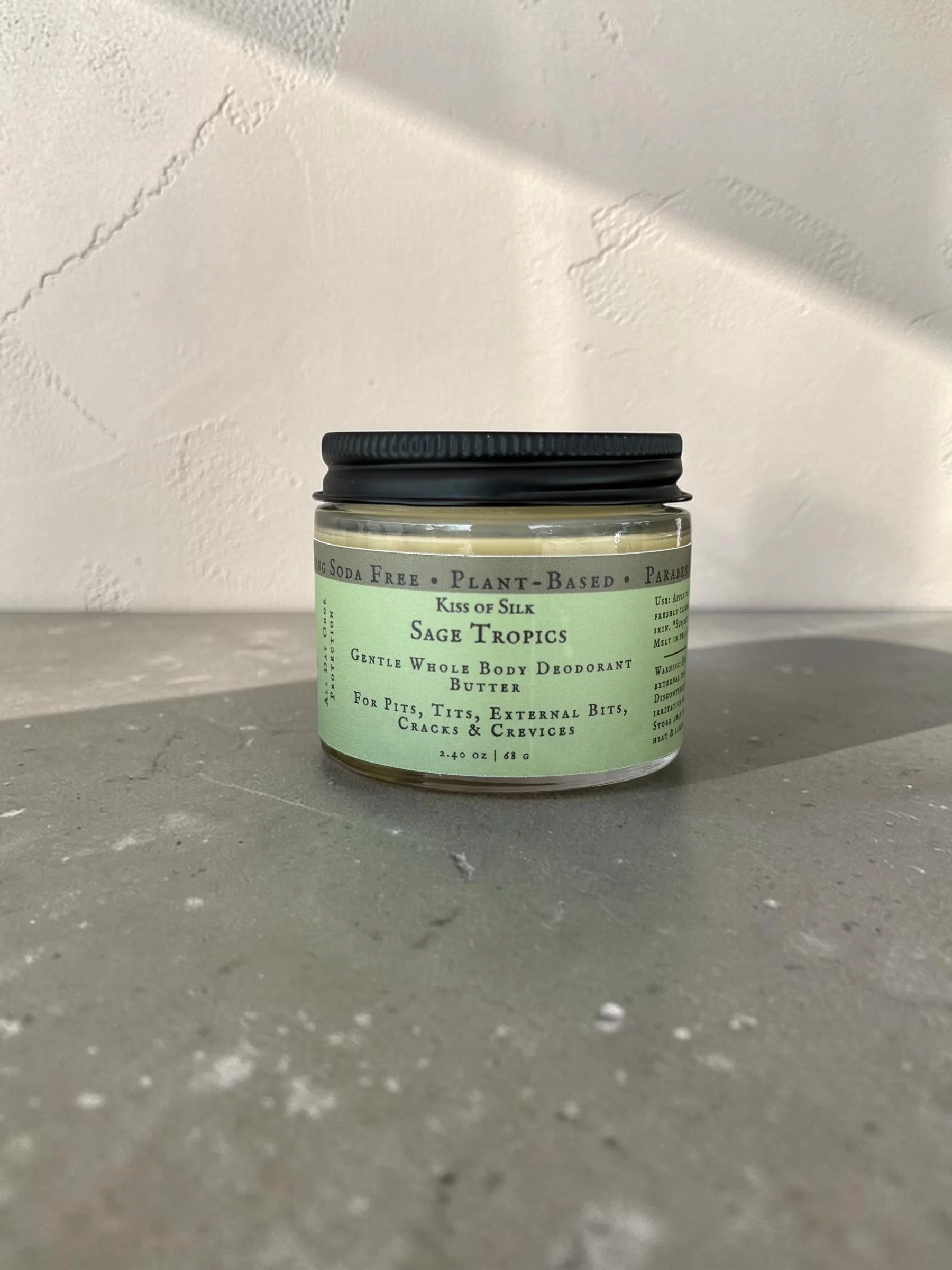 Sage Tropics Aluminum + Baking Soda Free Full Body Deodorant Butter