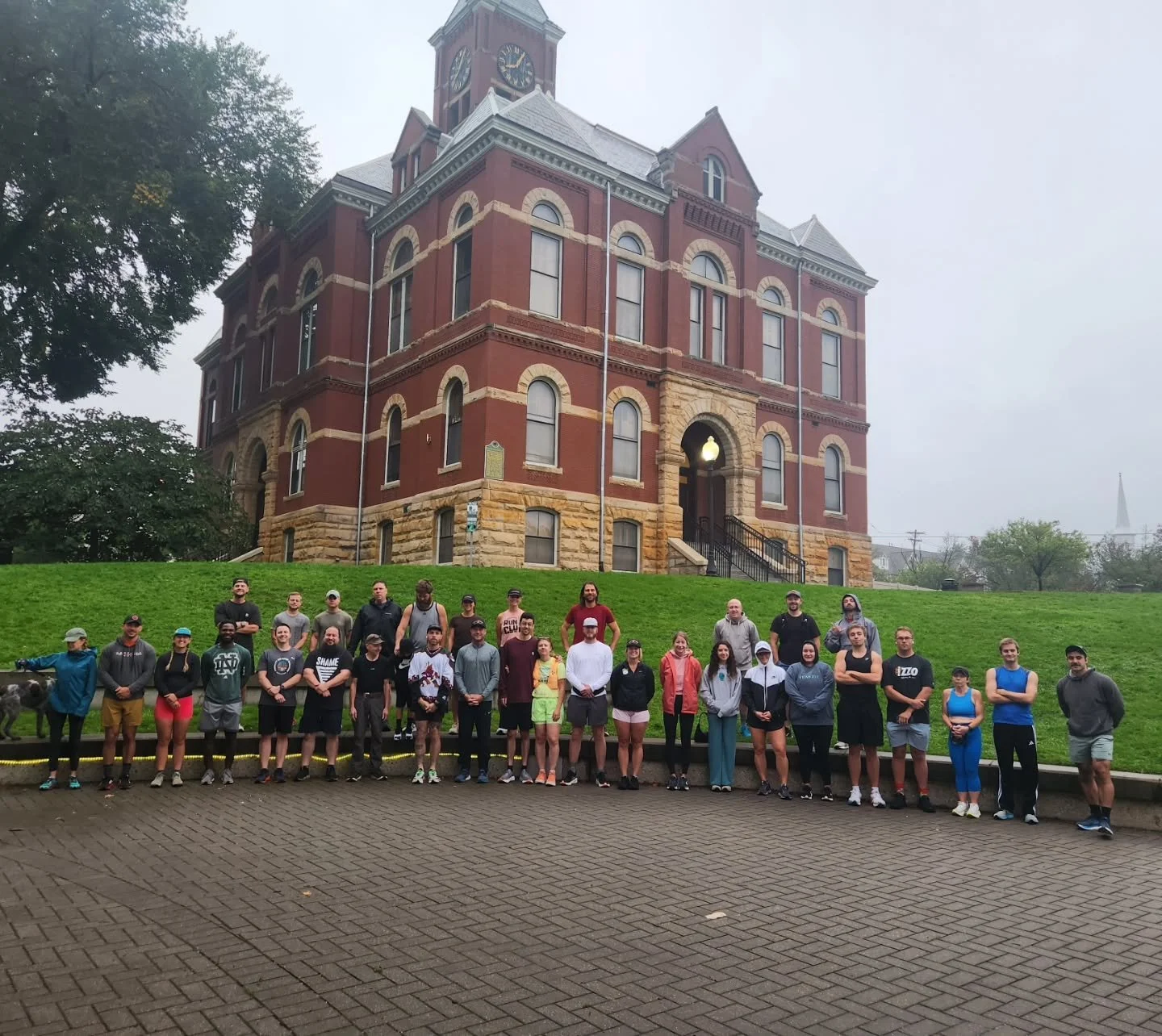 Misty &amp; Gloomy = PERFECT running weather! Getting miles in with our friends, enjoying coffee at @blackironcoffeeroasters, and then a stop at the Farmer's Market... what a refreshing way to start the week! See you on Wednesday for our END OF SUMME